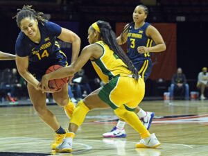 Baylor's defense too much to overcome, as Bears win Big 12 title with a 76-50 win against West Virginia
